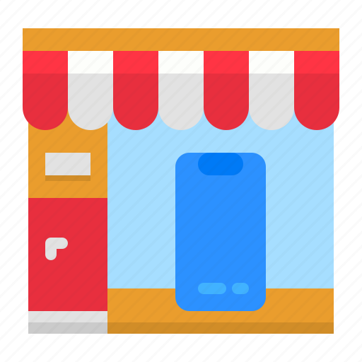 Building, mobile, phone, sell, shop icon - Download on Iconfinder