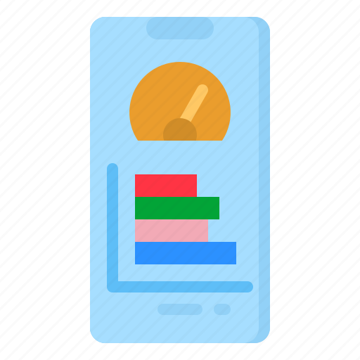 Graph, graphic, phone, processor, stats icon - Download on Iconfinder
