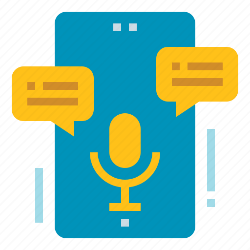 Chat, message, microphone, mobile, voice icon - Download on Iconfinder
