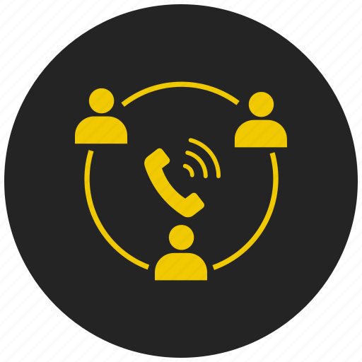 Business call, communication, conference call, discussion, group chat, meeting, teamwork icon - Download on Iconfinder