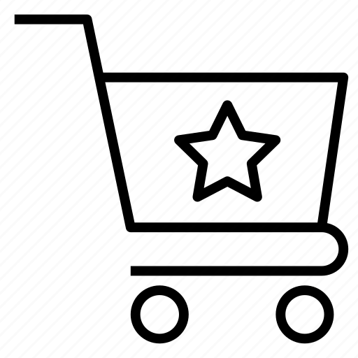 Trolley, cart, shop, store, star icon - Download on Iconfinder