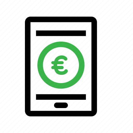 Banking, commerce, currency, euro, mobile, wallet icon - Download on Iconfinder