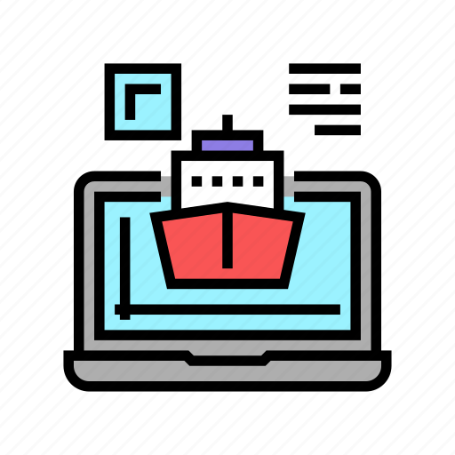 Bridge, computer, engineering, program, modeling, ship icon - Download on Iconfinder