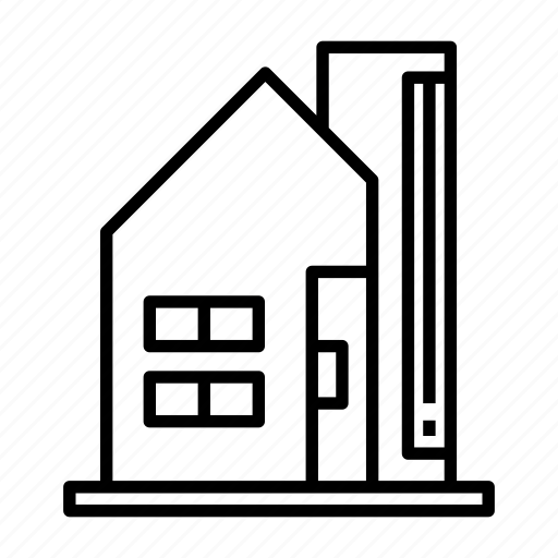 Architecture, building, edifice, home, house, living, modern building icon - Download on Iconfinder
