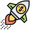 budget, launch, rocket, startup, supporter
