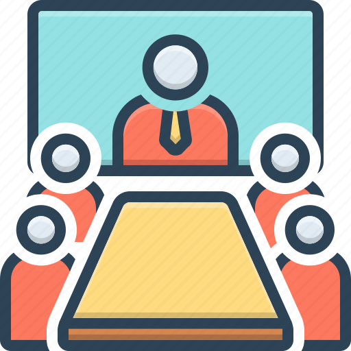 Executive, hall, meeting room, online conference, pedestal, video conference, webcam icon - Download on Iconfinder