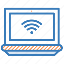 configuration, connection, laptop, network, signal, wifi