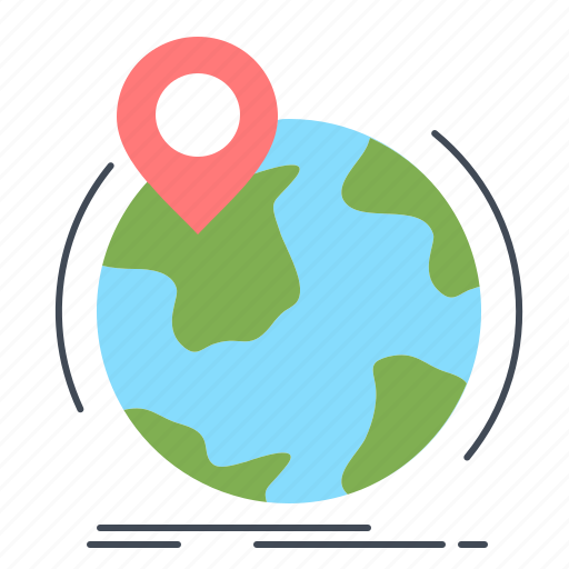 Globe, location, marker, pin, worldwide icon - Download on Iconfinder