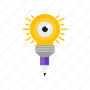 bulb, creative, design, pencil