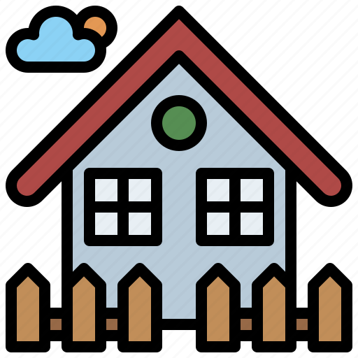 Buildings, construction, cottage, estate, home, house, property icon - Download on Iconfinder