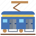 automobile, public, tram, transport, transportation, vehicle