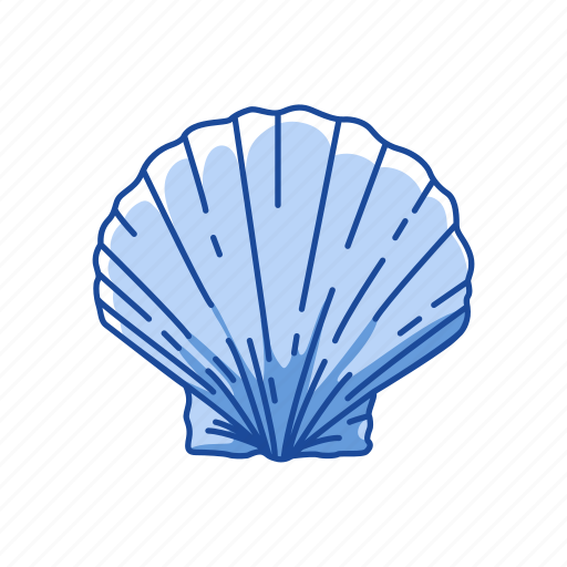 Animal, marine animal, mollusk, ornament, scallop, seafood icon - Download on Iconfinder