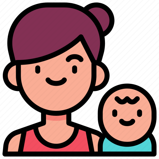 Mom, mother, womanmom, boss, happy, working, love icon - Download on Iconfinder