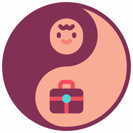 Yin, yang, balance, mom, boss, mother, working icon - Download on Iconfinder
