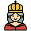 avatar, people, queen, user, woman 