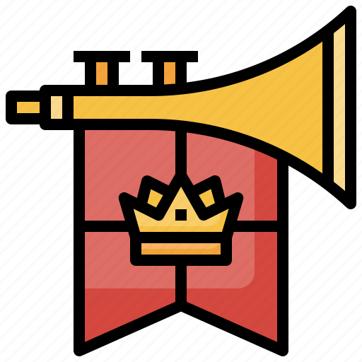 Instrument, multimedia, music, musical, orchestra, trumpet, wind icon - Download on Iconfinder