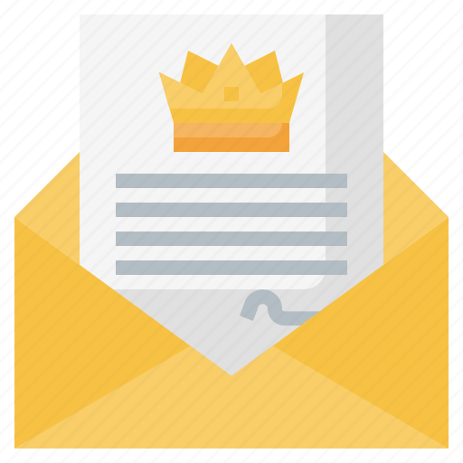 Announcement, files, folders, letter, message, royal icon - Download on Iconfinder