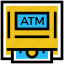 atm machine, bank, cash, device, money, money machine 