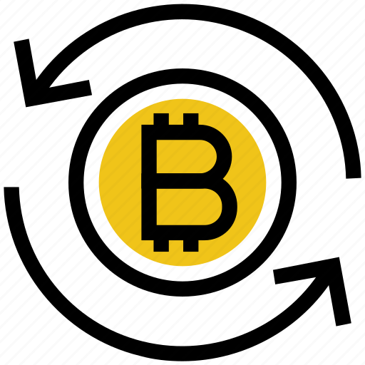 Arrows, bitcoin, cash, coin, currency, financial, money icon - Download on Iconfinder