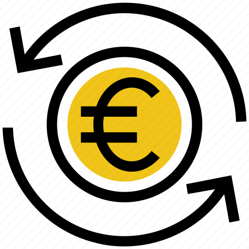 Arrows, cash, coin, currency, euro, financial, money icon - Download on Iconfinder