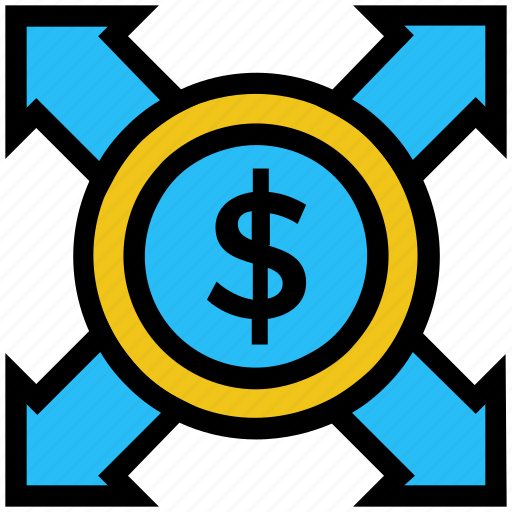 Affiliate, arrows, currency, expand, financial, marketing icon - Download on Iconfinder