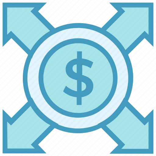 Affiliate, arrows, currency, dollar, expand, financial, marketing icon - Download on Iconfinder