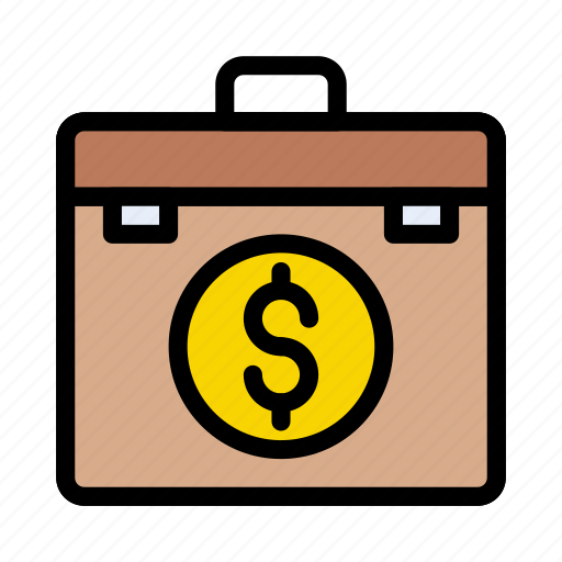 Bag, briefcase, currency, dollar, money icon - Download on Iconfinder