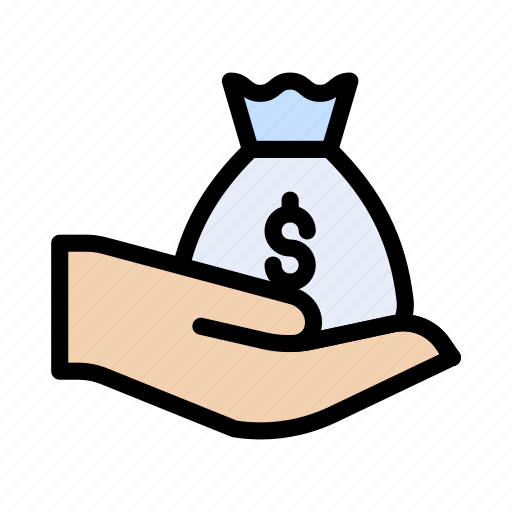 Bag, dollar, hand, money, paying icon - Download on Iconfinder