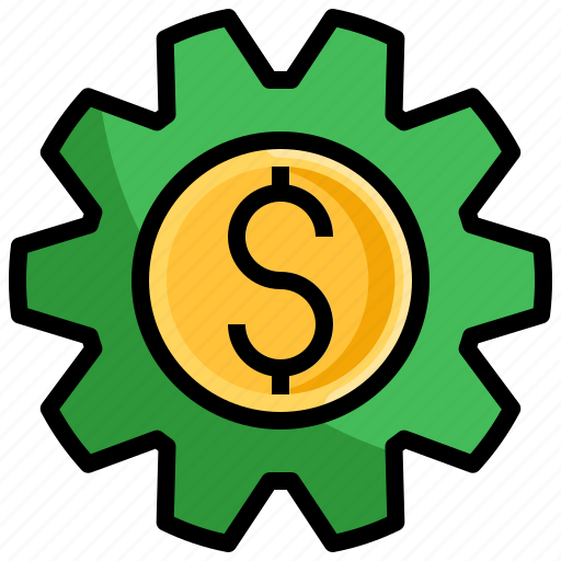 Money, management, business, finance, coin, gear icon - Download on Iconfinder