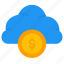 cloud, coin, money, finance, cash, currency, payment 