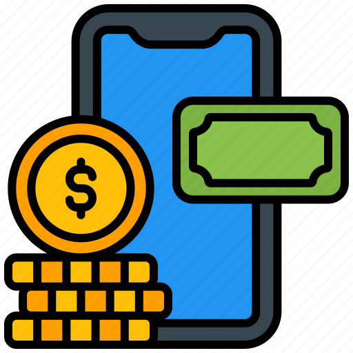 Mobile, payment, money, finance, cash, currency icon - Download on Iconfinder