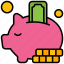 piggy, bank, banknote, money, finance, cash, currency, payment