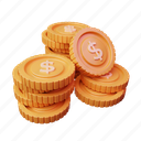 currency, stack, cash, dollar, coin, finance, money 