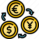 currency, exchange, coin, finance, bank