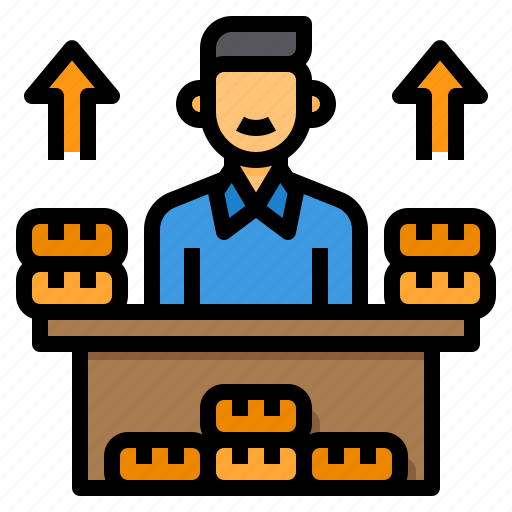 Money, accountant, growth, man, economy icon - Download on Iconfinder