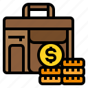 briefcase, money, economy, finance, currency