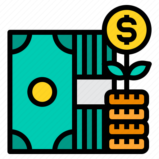 Cash, money, growth, stack, coins icon - Download on Iconfinder