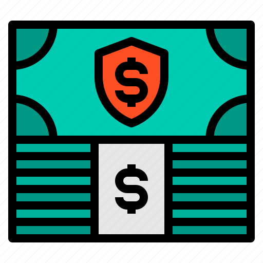 Shield, finance, stack, protect, money icon - Download on Iconfinder
