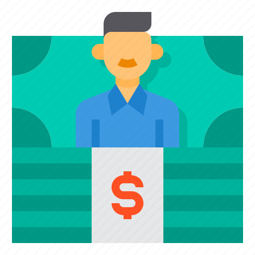 Accountant, money, economy, financial, man icon - Download on Iconfinder