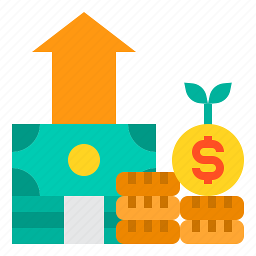 Profit, earning, arrow, growth, money icon - Download on Iconfinder