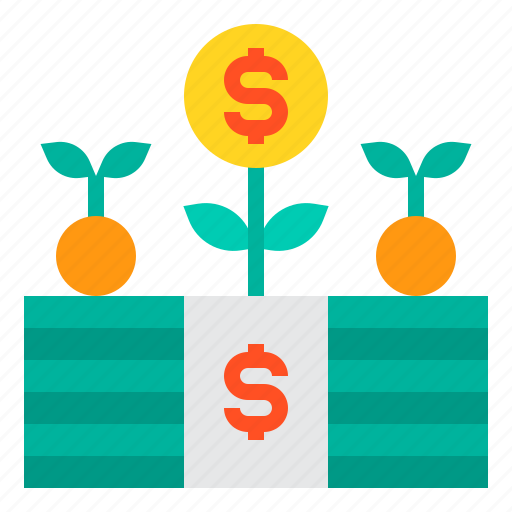 Economy, plant, cash, growth, stack icon - Download on Iconfinder