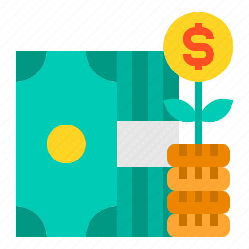Money, stack, cash, growth, coins icon - Download on Iconfinder