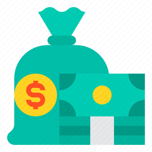 Cash, saving, budget, bag, money icon - Download on Iconfinder