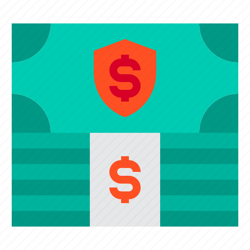 Money, stack, finance, protect, shield icon - Download on Iconfinder