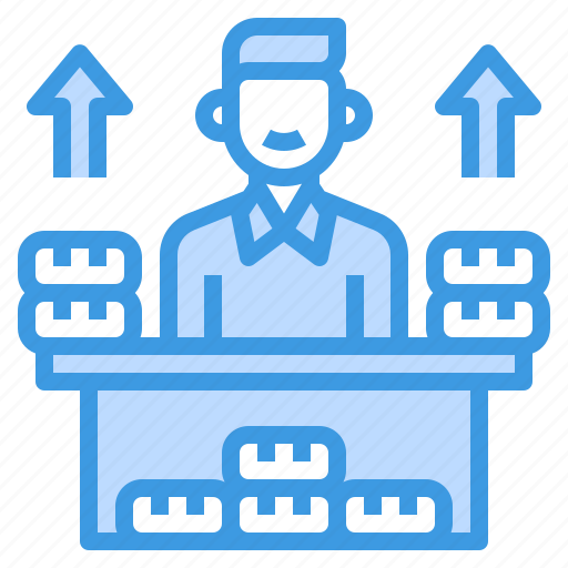 Accountant, growth, man, money, economy icon - Download on Iconfinder
