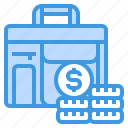 finance, money, economy, briefcase, currency