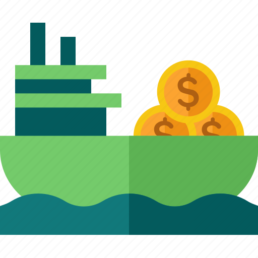 Money, ship, finance, dollar, coin, business icon - Download on Iconfinder