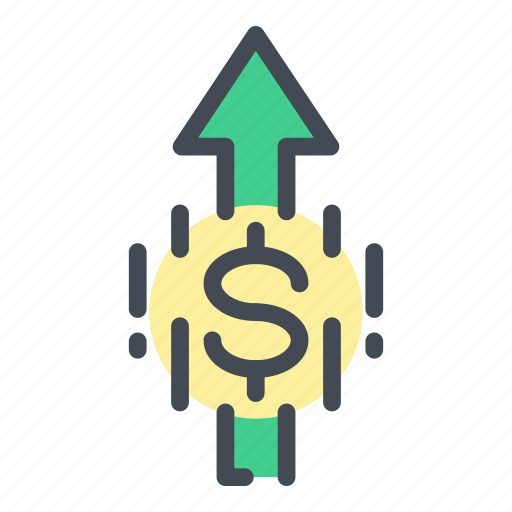 Dollar, finance, growth, invest, investment, money, up icon - Download on Iconfinder