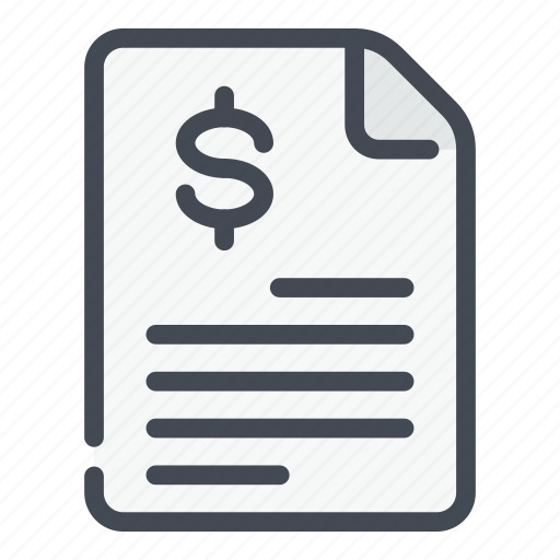 Bill, doc, document, dollar, invoice, money, payment icon - Download on Iconfinder