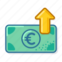 eur, rise, banknote, money, cash
